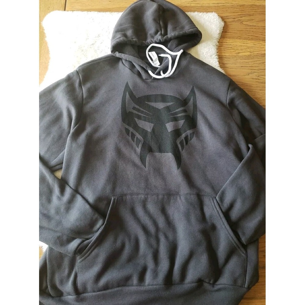 Transformers Mens L Rise Of The Beasts Hooded Sweatshirt‎ Dark Gray Lightweight